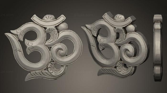 High reliefs and bas-reliefs of fantasy (OM Wall Ornament, GRLFF_0011) 3D models for cnc